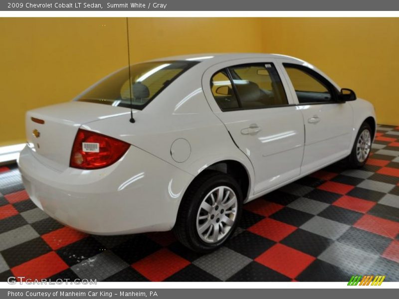 Summit White / Gray 2009 Chevrolet Cobalt LT Sedan