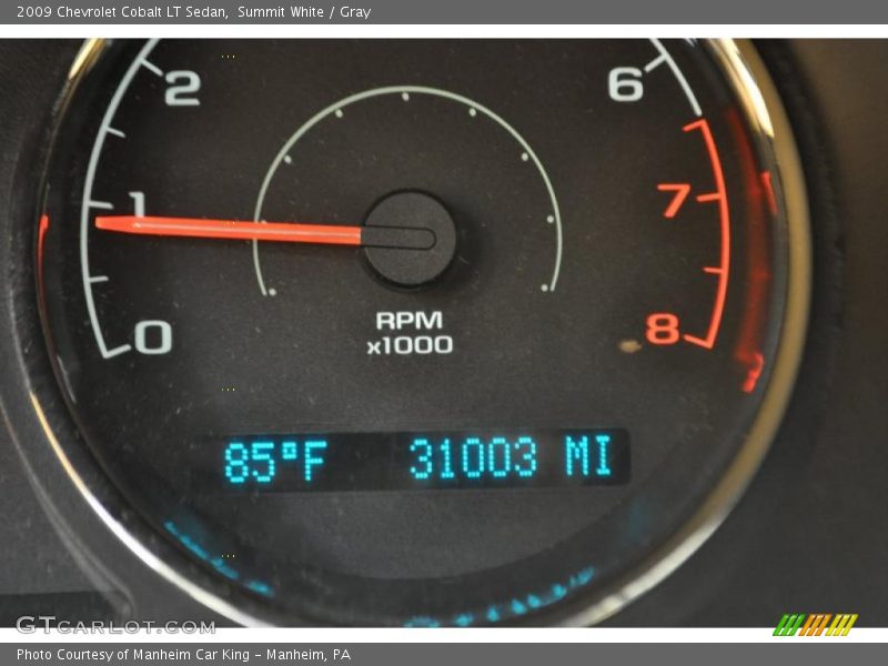 Summit White / Gray 2009 Chevrolet Cobalt LT Sedan