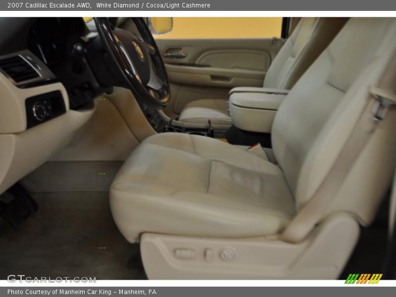 White Diamond / Cocoa/Light Cashmere 2007 Cadillac Escalade AWD