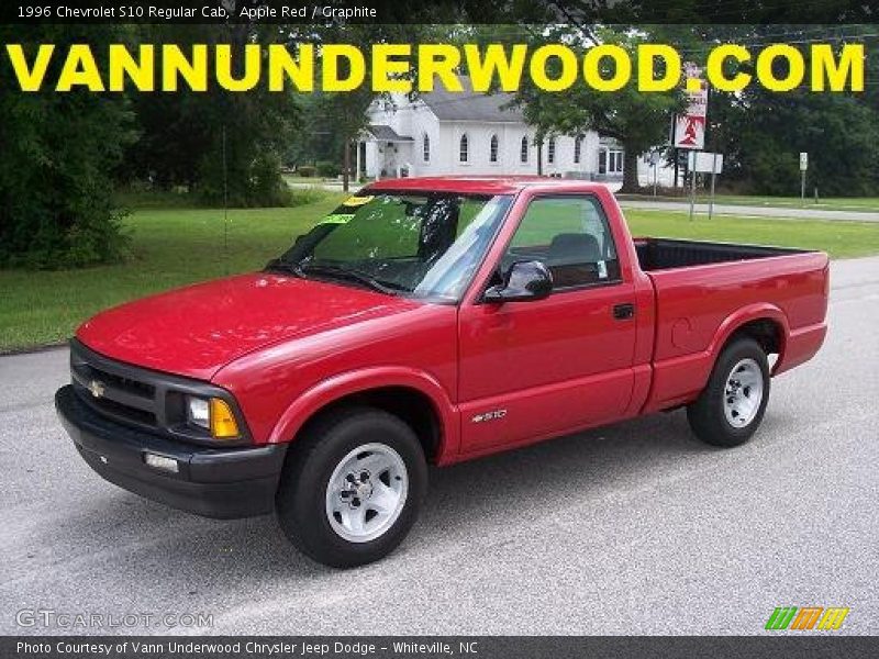 Apple Red / Graphite 1996 Chevrolet S10 Regular Cab