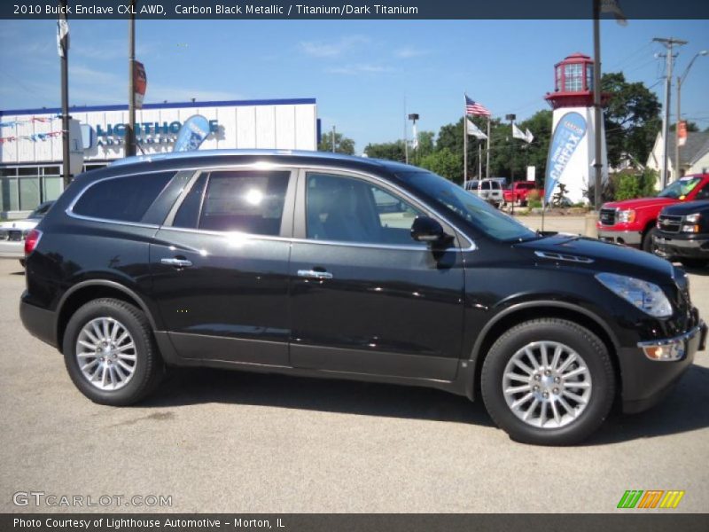 Carbon Black Metallic / Titanium/Dark Titanium 2010 Buick Enclave CXL AWD