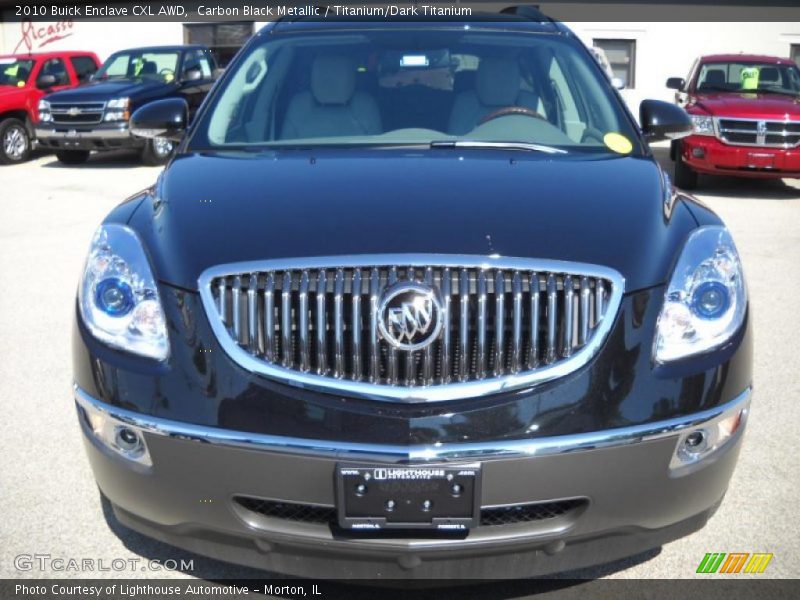 Carbon Black Metallic / Titanium/Dark Titanium 2010 Buick Enclave CXL AWD