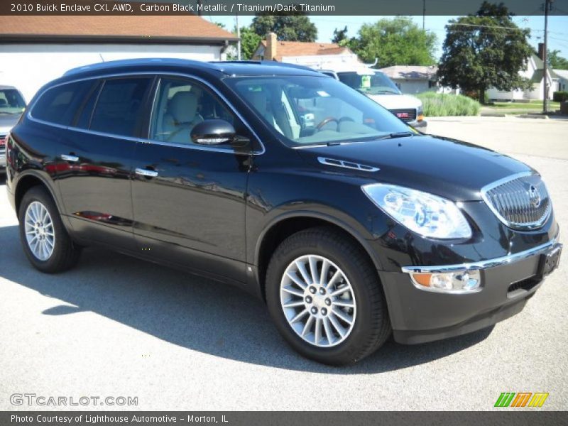 Carbon Black Metallic / Titanium/Dark Titanium 2010 Buick Enclave CXL AWD