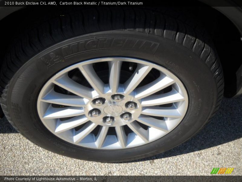 Carbon Black Metallic / Titanium/Dark Titanium 2010 Buick Enclave CXL AWD