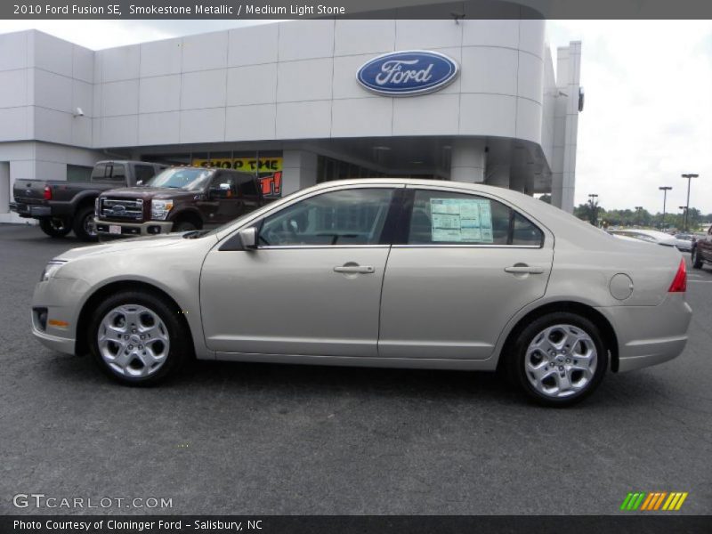 Smokestone Metallic / Medium Light Stone 2010 Ford Fusion SE