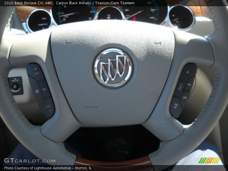 Carbon Black Metallic / Titanium/Dark Titanium 2010 Buick Enclave CXL AWD