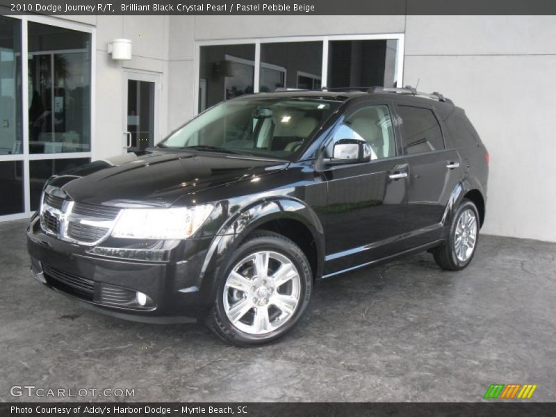 Brilliant Black Crystal Pearl / Pastel Pebble Beige 2010 Dodge Journey R/T