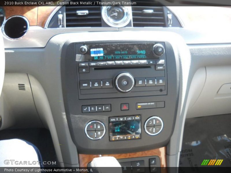 Carbon Black Metallic / Titanium/Dark Titanium 2010 Buick Enclave CXL AWD