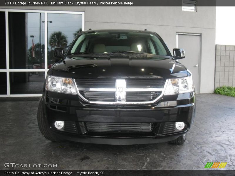 Brilliant Black Crystal Pearl / Pastel Pebble Beige 2010 Dodge Journey R/T