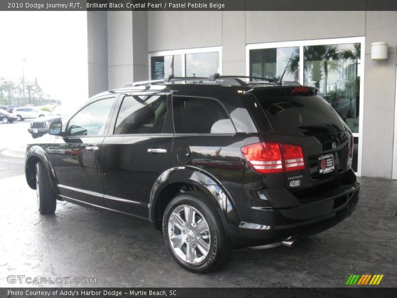 Brilliant Black Crystal Pearl / Pastel Pebble Beige 2010 Dodge Journey R/T