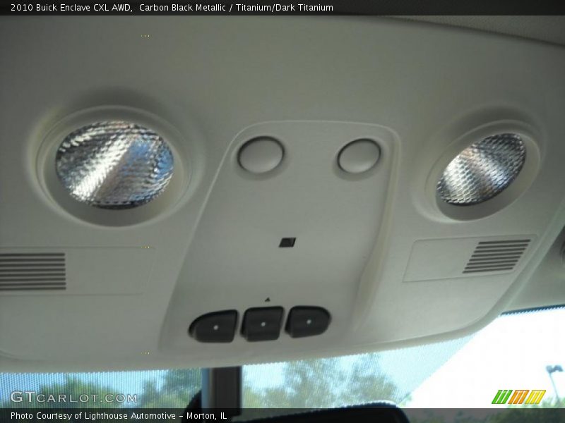 Carbon Black Metallic / Titanium/Dark Titanium 2010 Buick Enclave CXL AWD