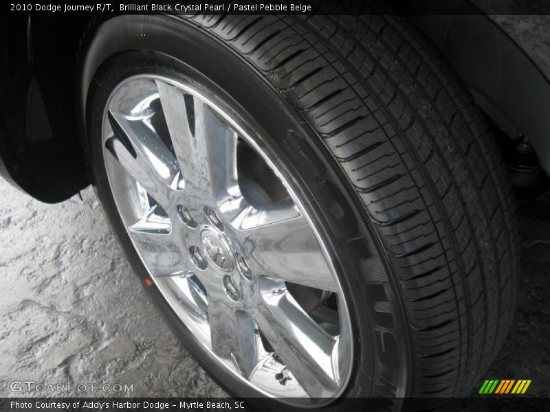Brilliant Black Crystal Pearl / Pastel Pebble Beige 2010 Dodge Journey R/T
