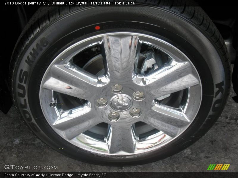 Brilliant Black Crystal Pearl / Pastel Pebble Beige 2010 Dodge Journey R/T