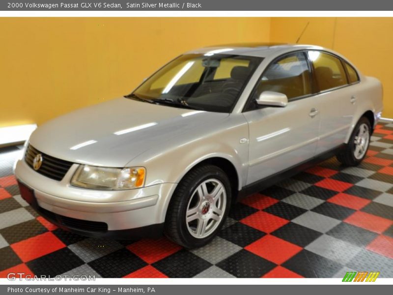 Satin Silver Metallic / Black 2000 Volkswagen Passat GLX V6 Sedan