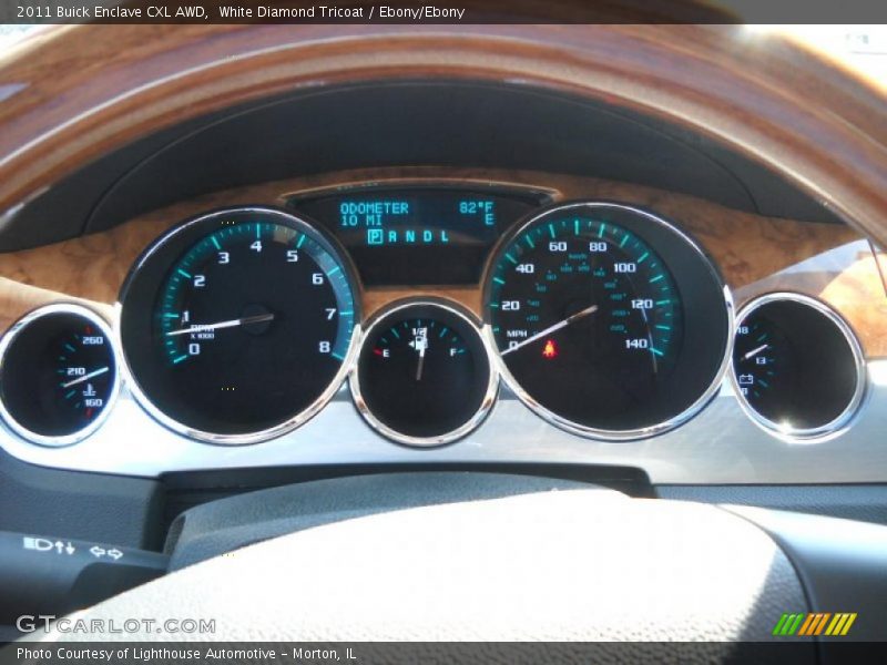 White Diamond Tricoat / Ebony/Ebony 2011 Buick Enclave CXL AWD