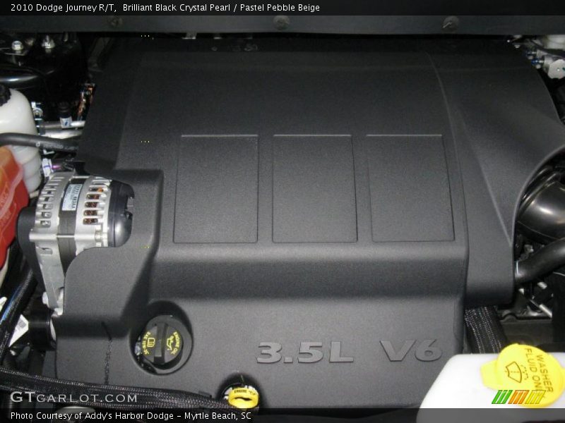 Brilliant Black Crystal Pearl / Pastel Pebble Beige 2010 Dodge Journey R/T