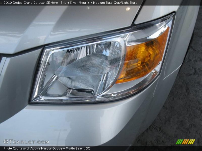 Bright Silver Metallic / Medium Slate Gray/Light Shale 2010 Dodge Grand Caravan SE Hero