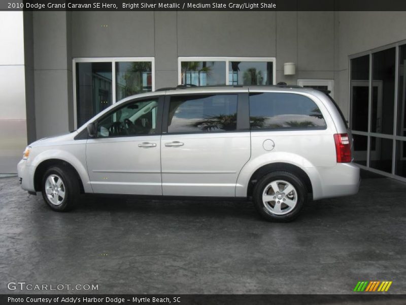 Bright Silver Metallic / Medium Slate Gray/Light Shale 2010 Dodge Grand Caravan SE Hero