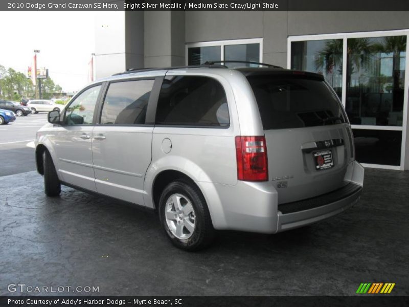 Bright Silver Metallic / Medium Slate Gray/Light Shale 2010 Dodge Grand Caravan SE Hero