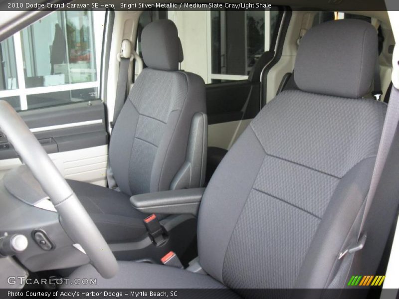 Bright Silver Metallic / Medium Slate Gray/Light Shale 2010 Dodge Grand Caravan SE Hero