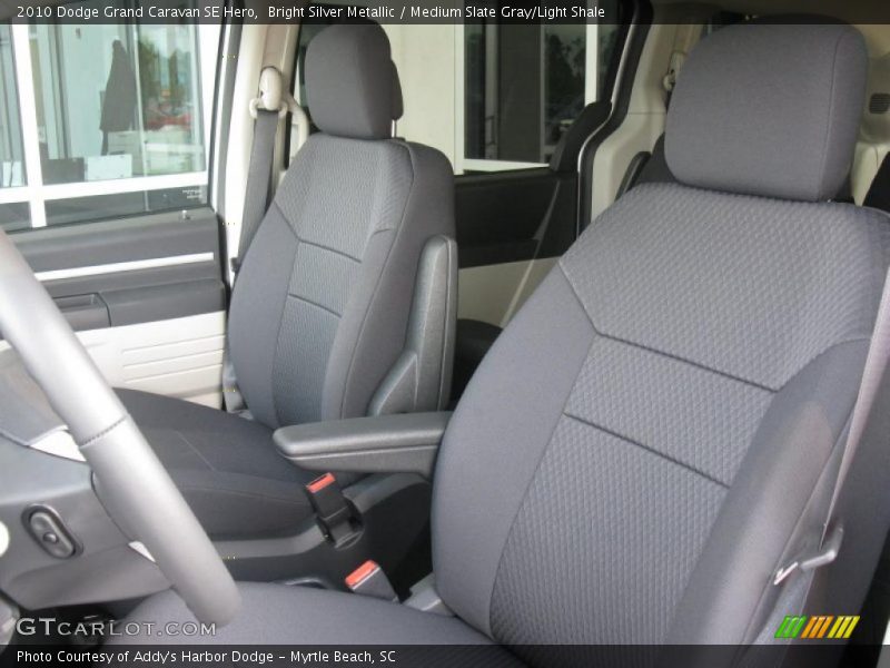 Bright Silver Metallic / Medium Slate Gray/Light Shale 2010 Dodge Grand Caravan SE Hero