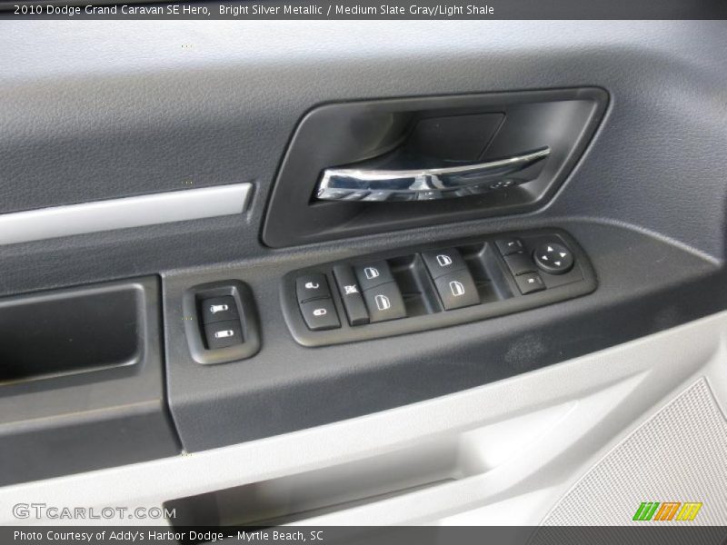 Bright Silver Metallic / Medium Slate Gray/Light Shale 2010 Dodge Grand Caravan SE Hero