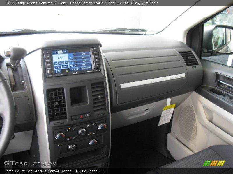 Bright Silver Metallic / Medium Slate Gray/Light Shale 2010 Dodge Grand Caravan SE Hero