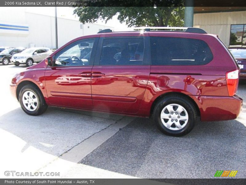 Claret Red / Gray 2006 Kia Sedona LX