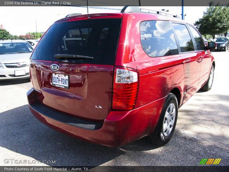 Claret Red / Gray 2006 Kia Sedona LX