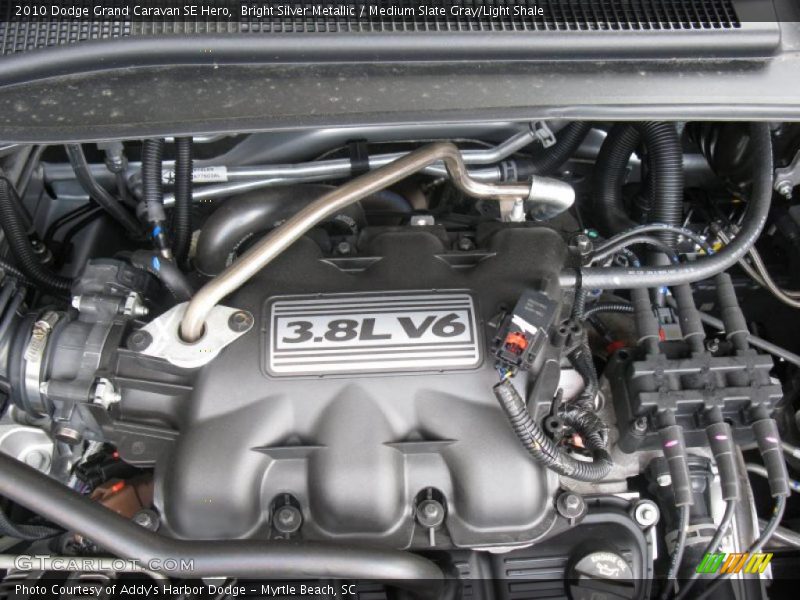 Bright Silver Metallic / Medium Slate Gray/Light Shale 2010 Dodge Grand Caravan SE Hero