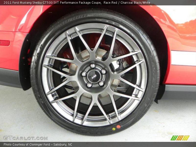 Race Red / Charcoal Black/White 2011 Ford Mustang Shelby GT500 SVT Performance Package Coupe