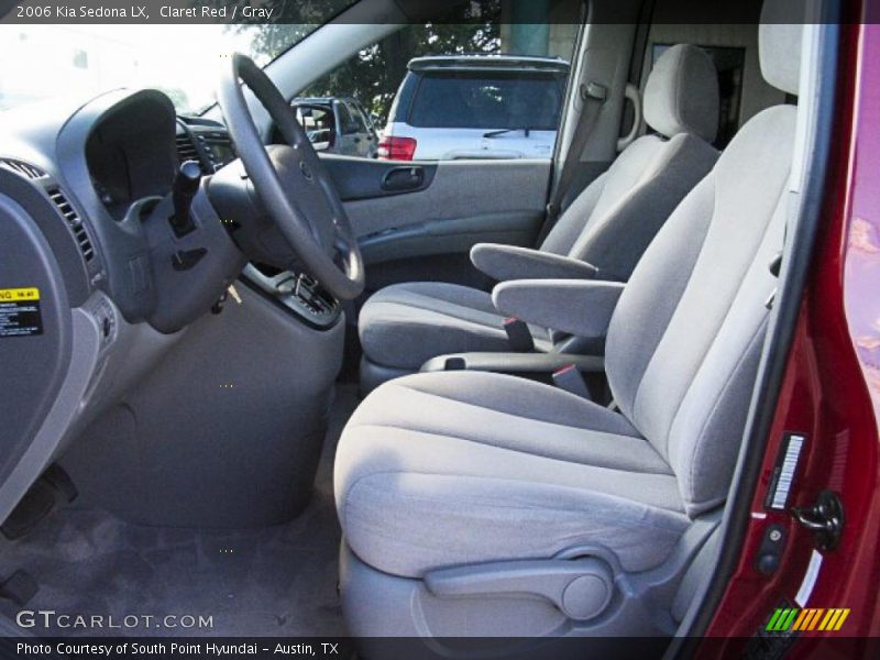 Claret Red / Gray 2006 Kia Sedona LX