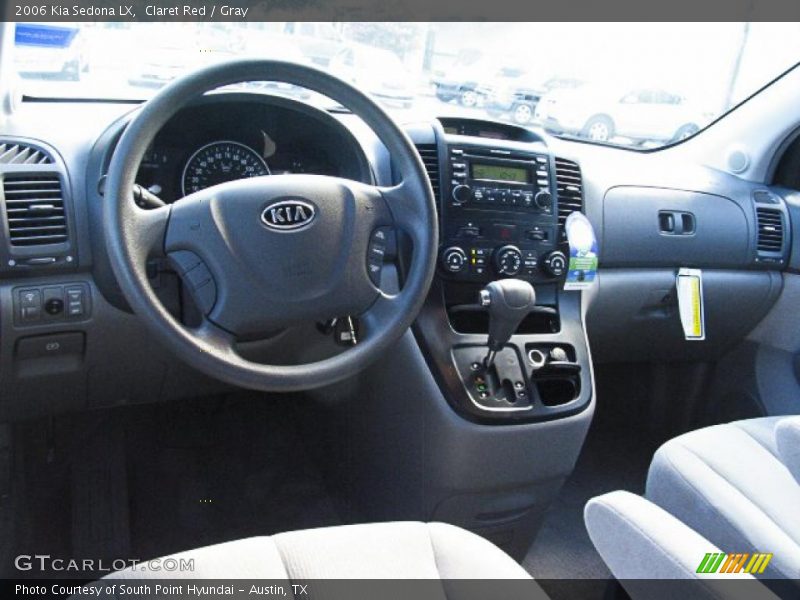 Claret Red / Gray 2006 Kia Sedona LX