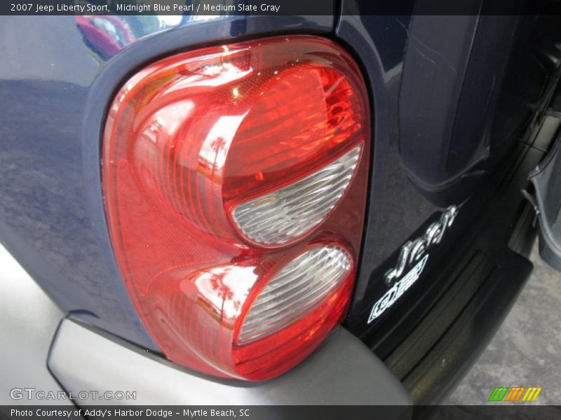 Midnight Blue Pearl / Medium Slate Gray 2007 Jeep Liberty Sport