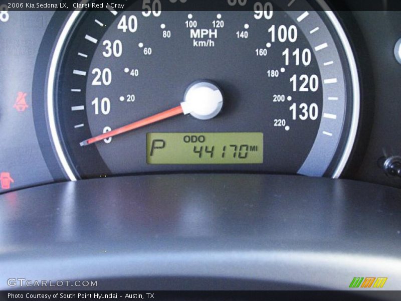 Claret Red / Gray 2006 Kia Sedona LX