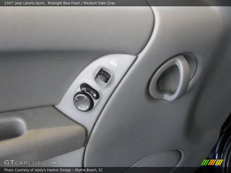 Midnight Blue Pearl / Medium Slate Gray 2007 Jeep Liberty Sport