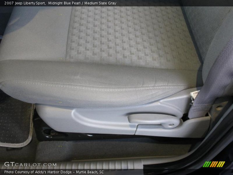 Midnight Blue Pearl / Medium Slate Gray 2007 Jeep Liberty Sport