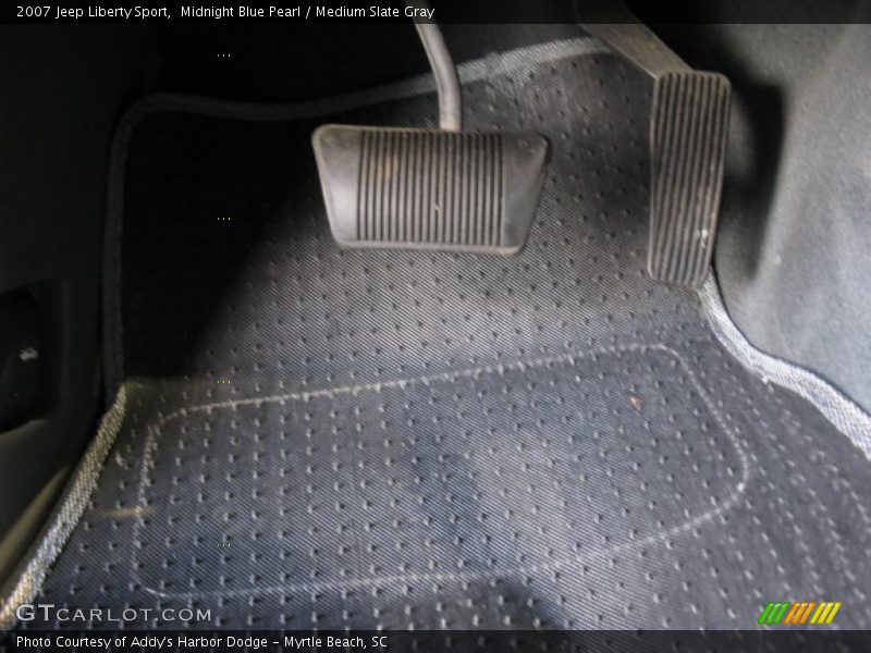 Midnight Blue Pearl / Medium Slate Gray 2007 Jeep Liberty Sport