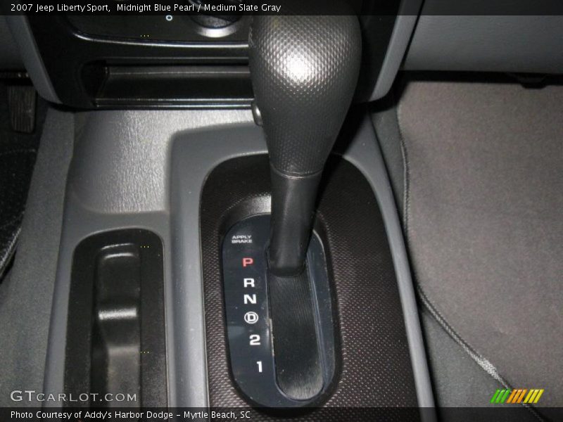 Midnight Blue Pearl / Medium Slate Gray 2007 Jeep Liberty Sport