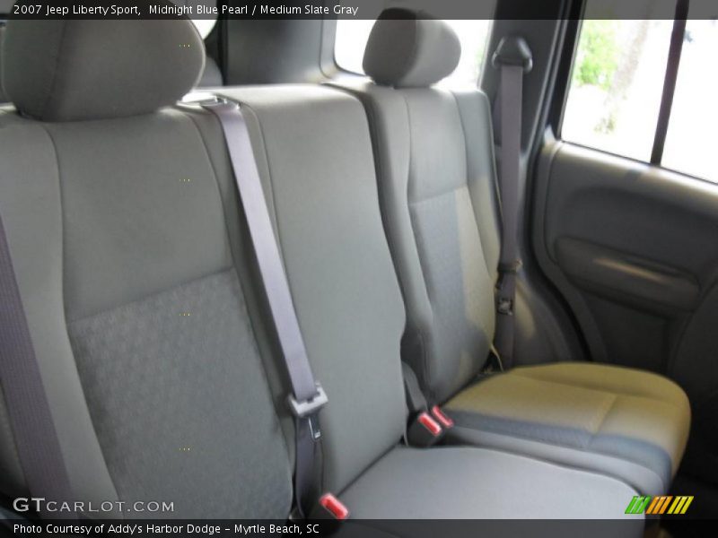 Midnight Blue Pearl / Medium Slate Gray 2007 Jeep Liberty Sport