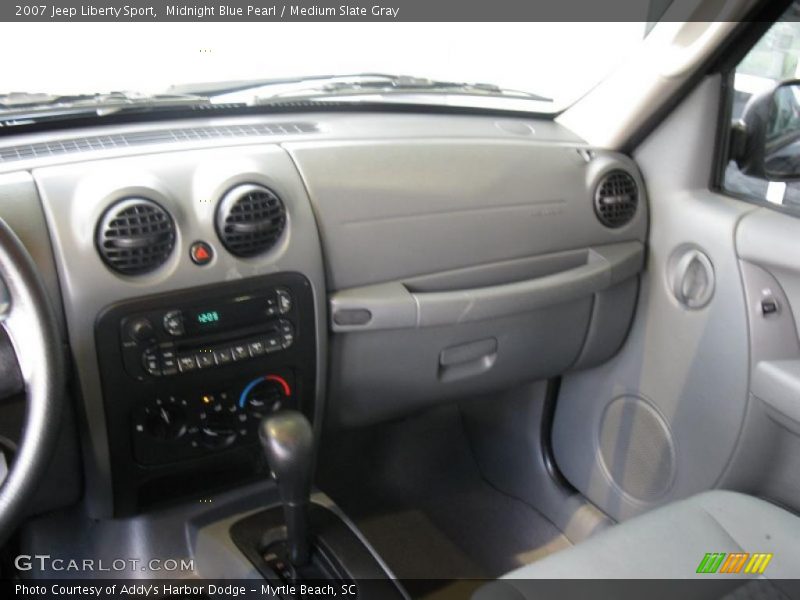 Midnight Blue Pearl / Medium Slate Gray 2007 Jeep Liberty Sport