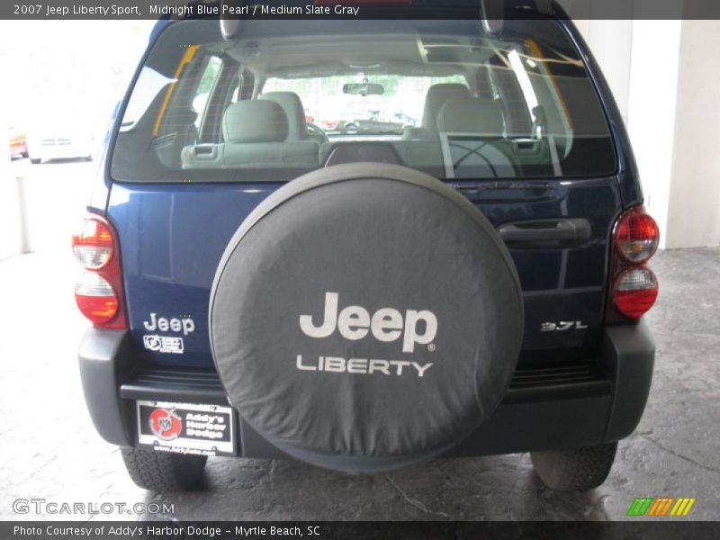 Midnight Blue Pearl / Medium Slate Gray 2007 Jeep Liberty Sport