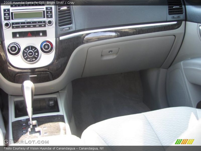 Bright Silver / Gray 2008 Hyundai Santa Fe GLS