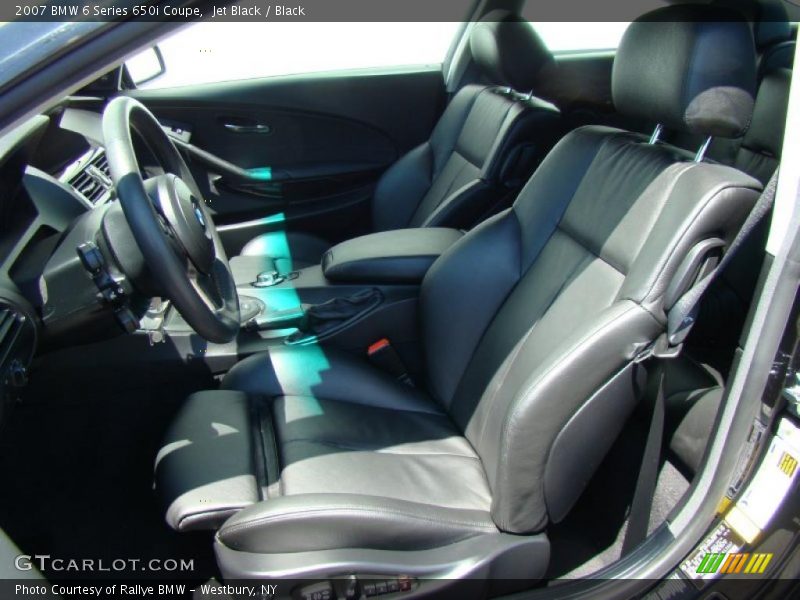 Jet Black / Black 2007 BMW 6 Series 650i Coupe