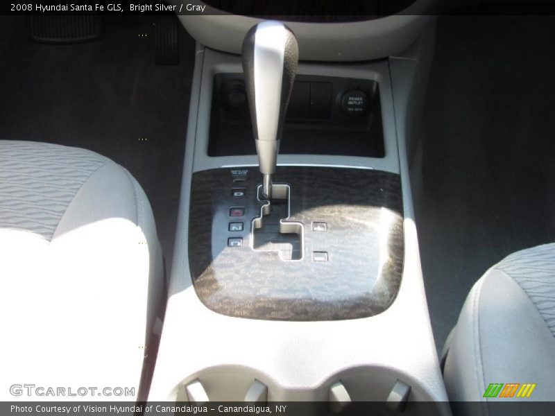 Bright Silver / Gray 2008 Hyundai Santa Fe GLS