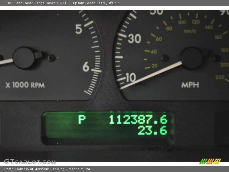 Epsom Green Pearl / Walnut 2002 Land Rover Range Rover 4.6 HSE