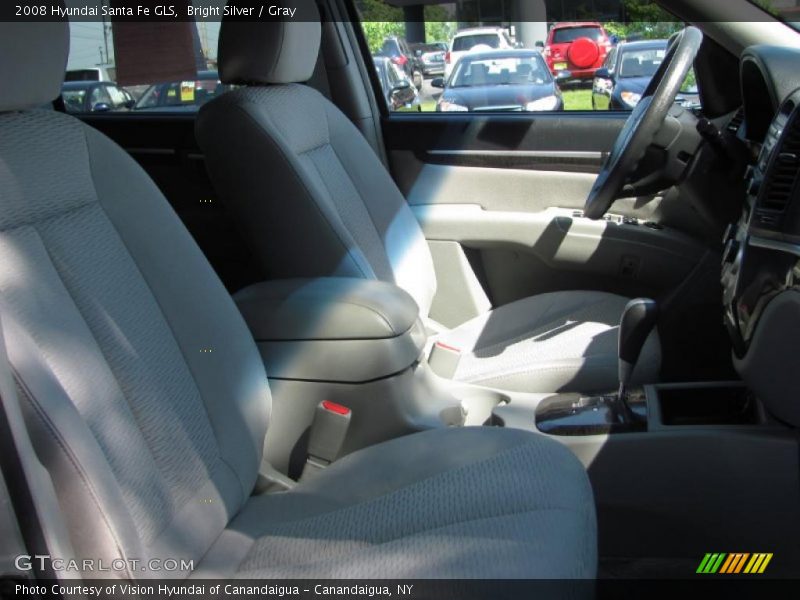 Bright Silver / Gray 2008 Hyundai Santa Fe GLS