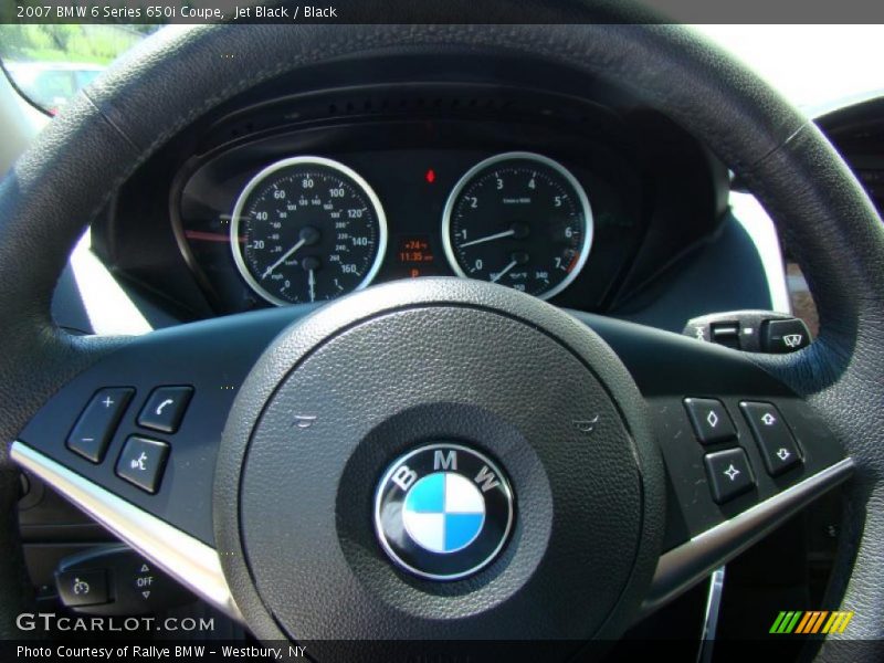 Jet Black / Black 2007 BMW 6 Series 650i Coupe