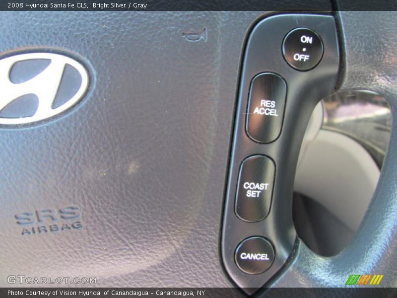 Bright Silver / Gray 2008 Hyundai Santa Fe GLS