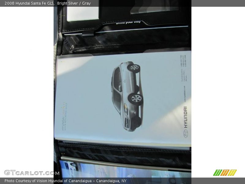 Bright Silver / Gray 2008 Hyundai Santa Fe GLS